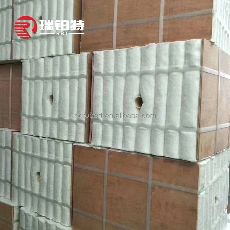 1400c сжатые керамические волокна модули изоляции для термообработки печи