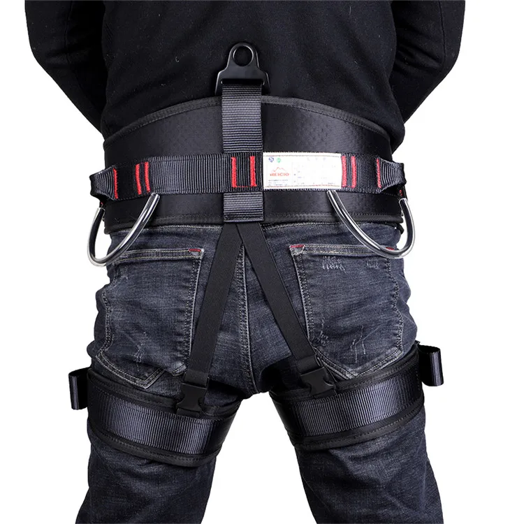 Fall protection high strength half body belt climbing safety harness