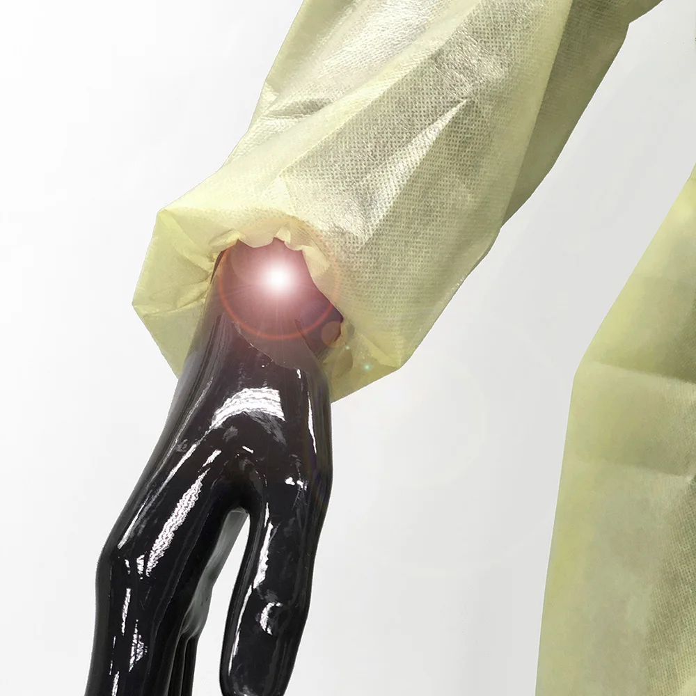 New Hot Selling Professional Non Woven Disposable Clothing White Level 1 Aami Gown For Adult