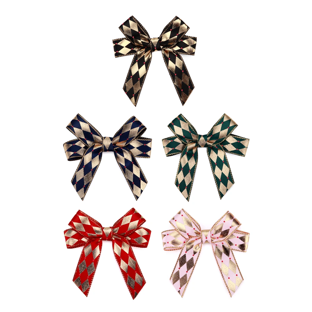 Factory Direct Sale Ribbon Wedding Flower Pull Bows Printed Ribbon Hair Bows Paper Bag Gift Bow