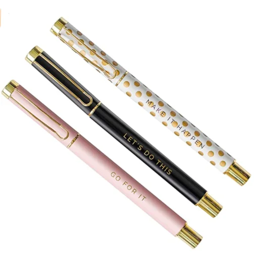 Металлическая вдохновляющая ручка в комплекте вдохновляющие мотивационные цитаты шариковая ручка шикарный офисный Декор Подарки для женщин