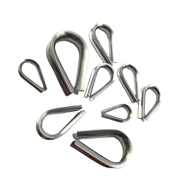 G411 stainless steel thimble wire rope thimble heavy duty lifting us thimble