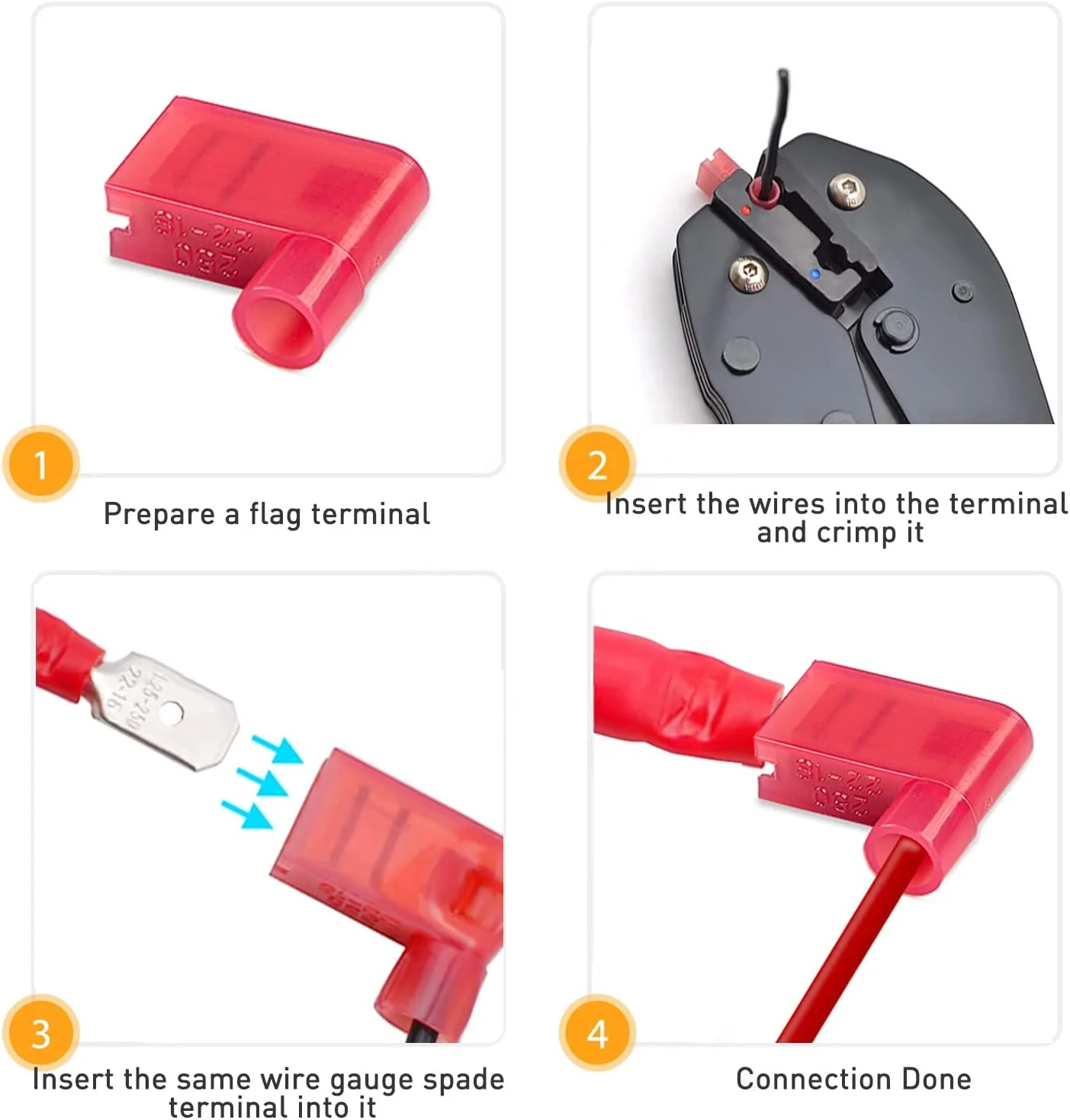 High Quality Nylon-Insulated Flag Quick Clamp Wire Push Grid Panel Connector