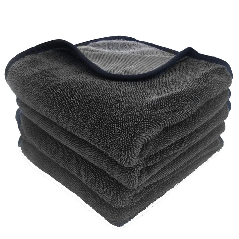 Wholesale Auto Care 650Gsm Super Thick Microfiber Towel Car Quick-Dry Microfiber Car Cleaning Cloth Detailing Towel