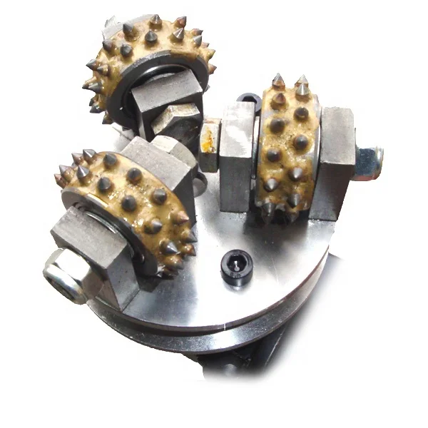 125mm Diamond Tools Bush Hammer Plate With Three Rollers for floor grinding