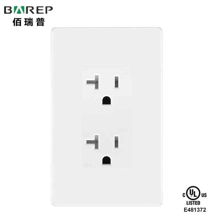 ODM electrical sockets and switches wall american usa wall socket duplex receptacle outlet UL listed