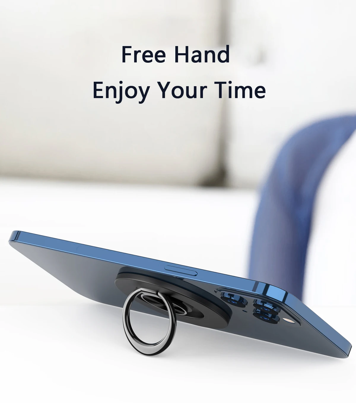 2021 New Arrivals 360 Ring for Phone Holder Custom Metal Ring Holder Magnetic For Mobile Phone Ring Stent