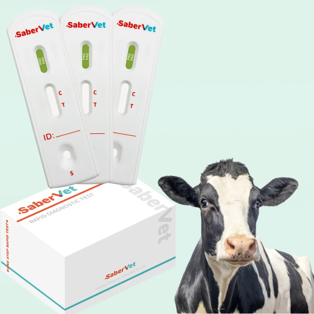 SaberVet Best Selling high sensitivity pet diagnostic test bovine pregnancy rapid test for cow