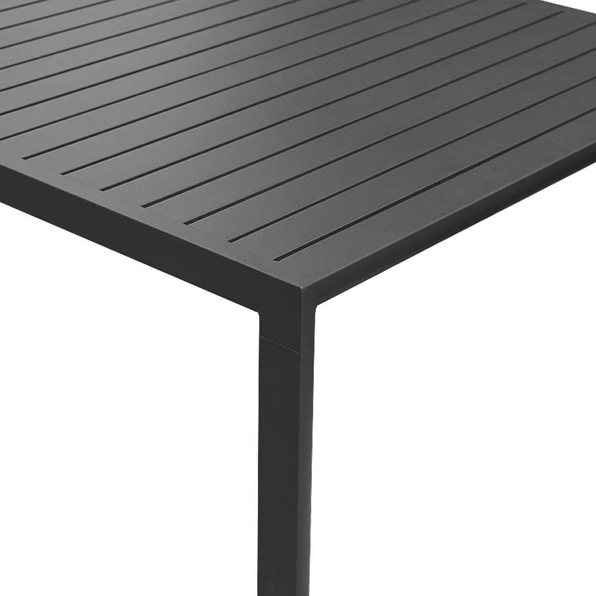 Modern Outdoor Furniture Commercial Full Aluminum Patio Outdoor Square Dining Table for hotel restaurant Garden