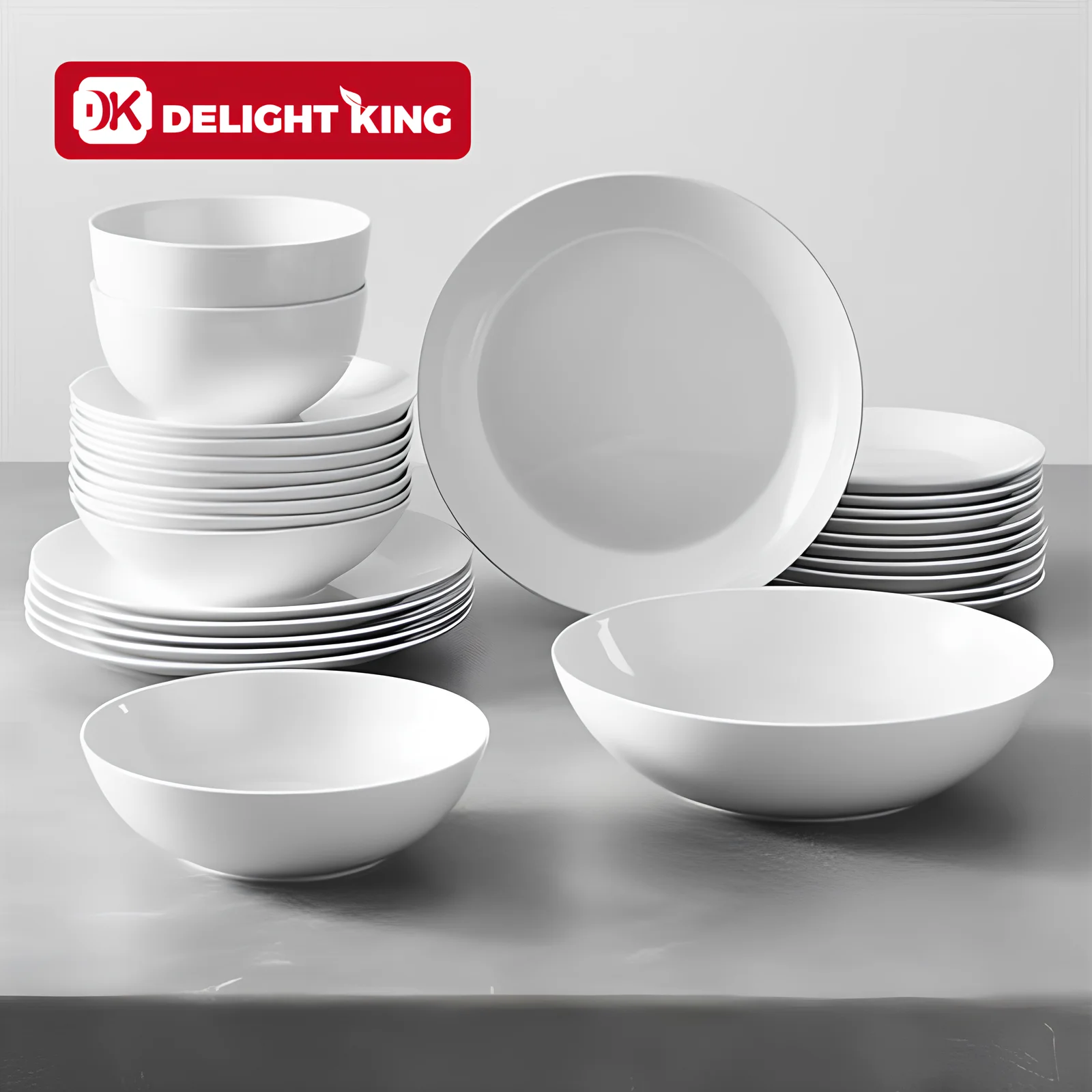 Luxury Tableware Opal Glassware Glass Dinner Plates White Dinner Plates Carton Minimalist Round Soup Dish Stain Glass Fish Plate