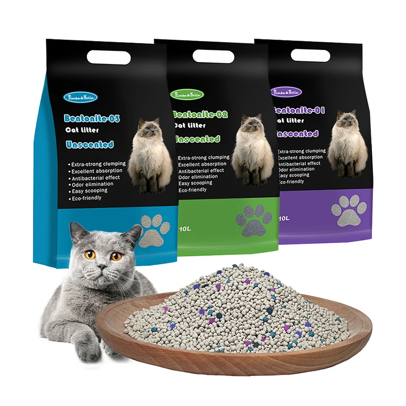 OEM/ODM Factory Sodium Bentonite Cat Litter Wholesale for Kitten Young Cat Lemon Scent Bentonite & Tofu