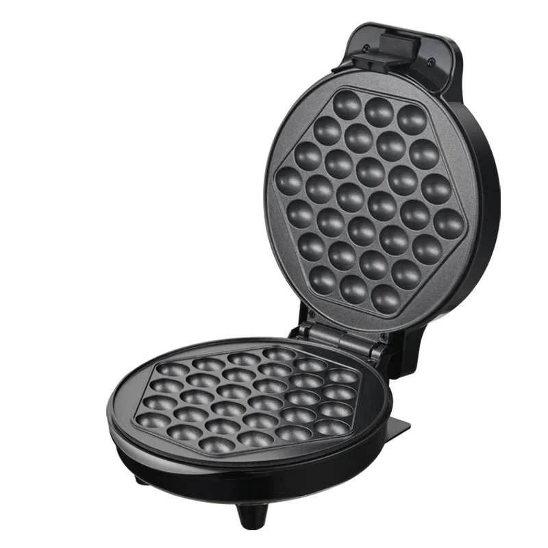 Egg Bubble Waffle Maker 5 Heart Shaped Round Belgian Egg Waffle Maker with Non Stick