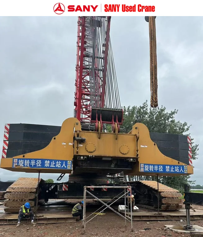 SANY Officially Certified Used 800t Crawler Crane SCC8000A No.00566 with Core Components Engine Motor Pump Gearbox