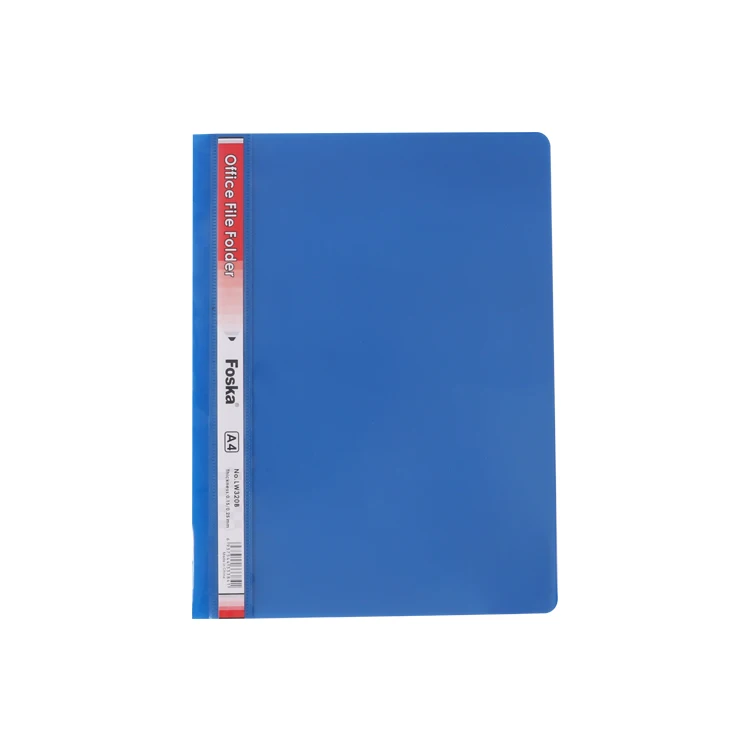 Foska Durable and Flexible Clear Cover Plastic Folders with Fastener for Student Parent Teacher Communication School Office