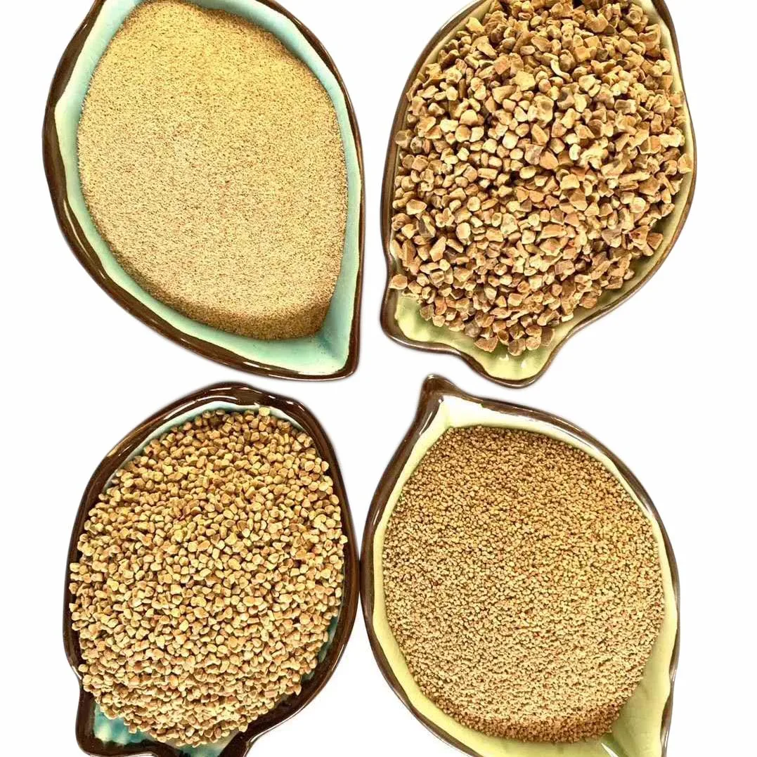 China Top Ten Selling Products Wholesales Walnut Shell Sandblasting Abrasive Grade Crushed 12/20 Walnut Shells Grits