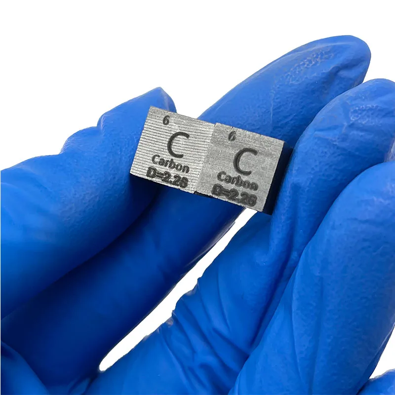 Customized Carbon Metal Cubes 10mm High Density 99.9% C Carbon Lumps for University Study
