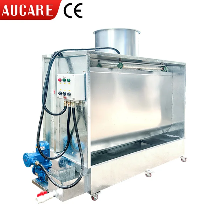 Open Face paint booth water curtain waterfall spray booth water curtain paint spray booth With explosion-proof system
