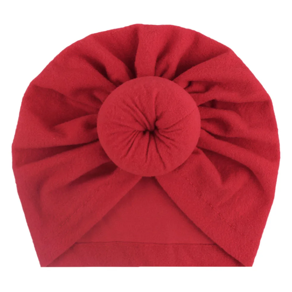 2019 Baby Cotton Blends Hat Hair Bands Elastic Headwraps Headband Soft Bowknot Turban for Children Girls  Baby