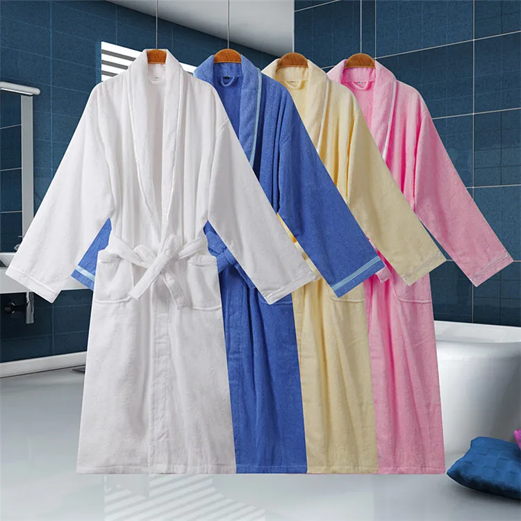 
Hot Selling Luxure Long Custom Terry Bath Robes Towel Bathrobe 