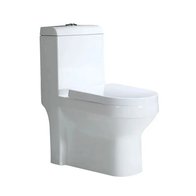 Factory direct household Zhijie glaze toilet siphon water-saving toilet ceramic large diameter color toilet