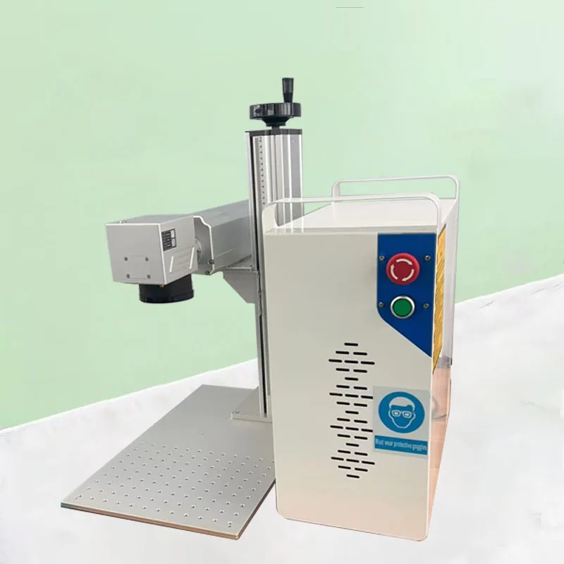 Portable Handheld Max Raycus Jpt Metal 20w 30w 50w 100w Laser Engraver Desktop Portable Split Fiber Laser Marking Machine