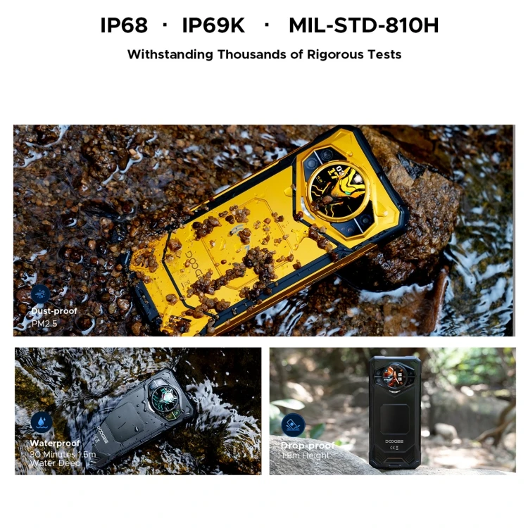 New Arrival DOOGEE S200X AI Rugged Phone Night Vision Camera 12GB+512GB 6.72 inch Android 14 10100mAh NOcta Core 5G mobile phone