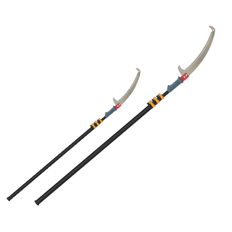 Sunnysmiler long handle pole saws for tree trimming telescopic saw for trees with 24 FT extension poles