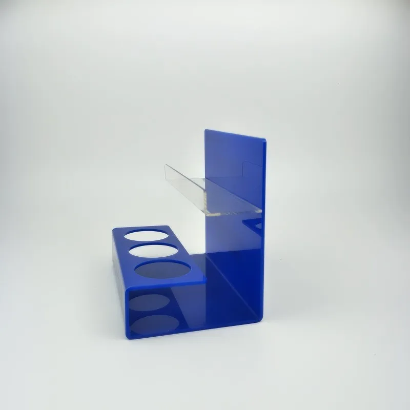 Custom  Countertop 3 Bottles Acrylic Beverages Drink Display Stand