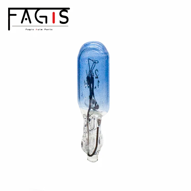 Factory T5 12v 1.2w Car Signal Bulb Auto Instrument Light Blue