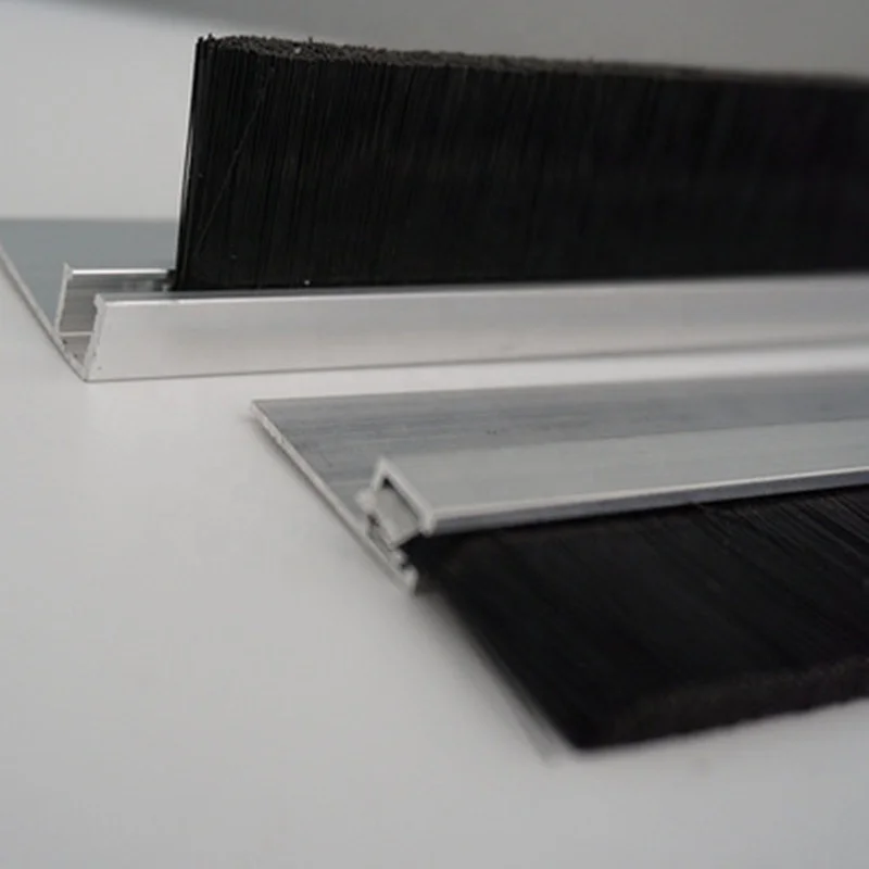 Customized Hotel Nylon Flexible Container Door Bottom seal strip under door sweep weather stopper