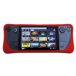 Thicken Steam Deck Non-Slip Silicone Cover Full Body Protector Anti-Scratch Shell Protective Case for Steam Deck