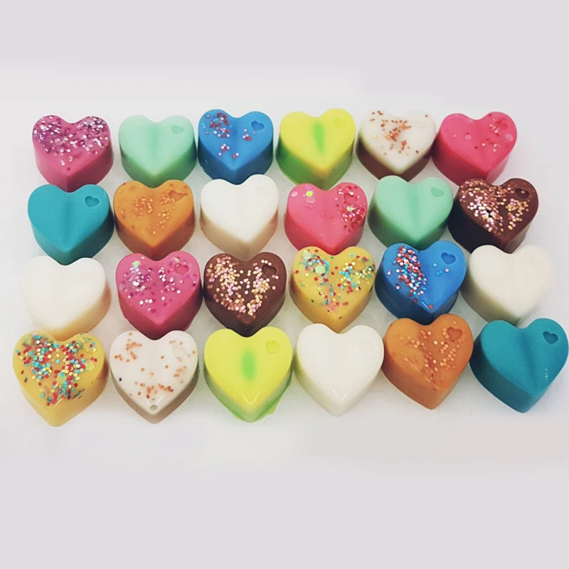 Natural Handmade Heart Shaped Soy Wax Scented Wax Melts For Assorted Wax Warmer