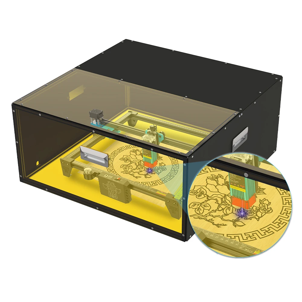 Twotrees Smoke Filter Eye Protection acrylic Structure Enclosure Safe Dust-Proof Cover for Laser Engraving Cutting Machine