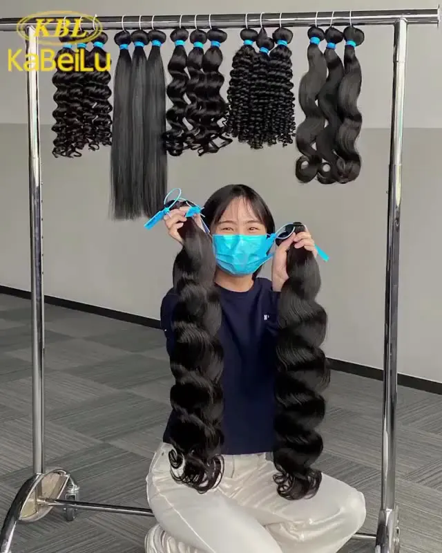 3Pcs KBL raw peruvian hiar bundles natural black straight 100% human hair extension free part raw virgin hair bundles