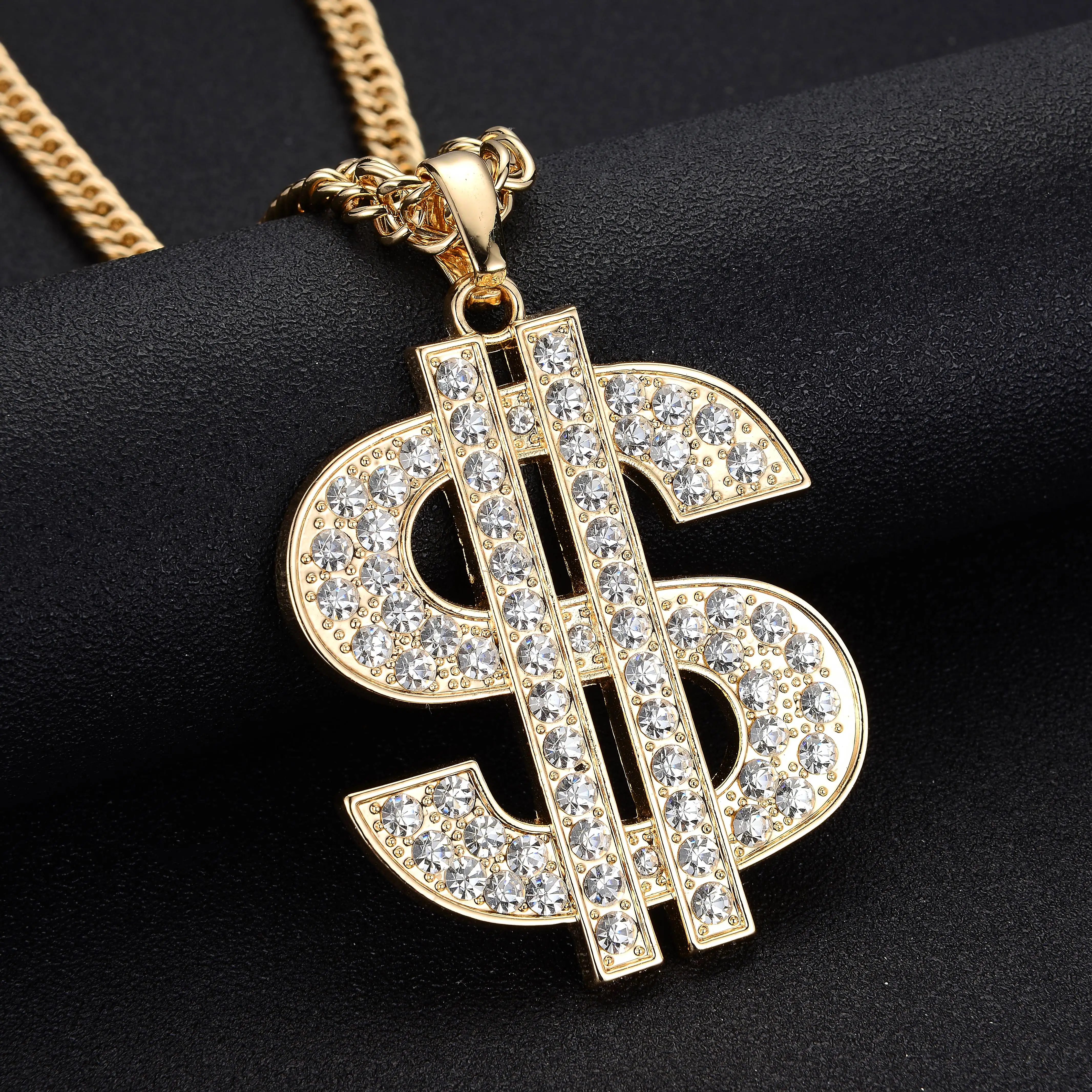 Кулон в стиле хип-хоп с бриллиантами для мужчин и женщин, модное ожерелье из кубинской цепи с надписью, крутая аксессуар