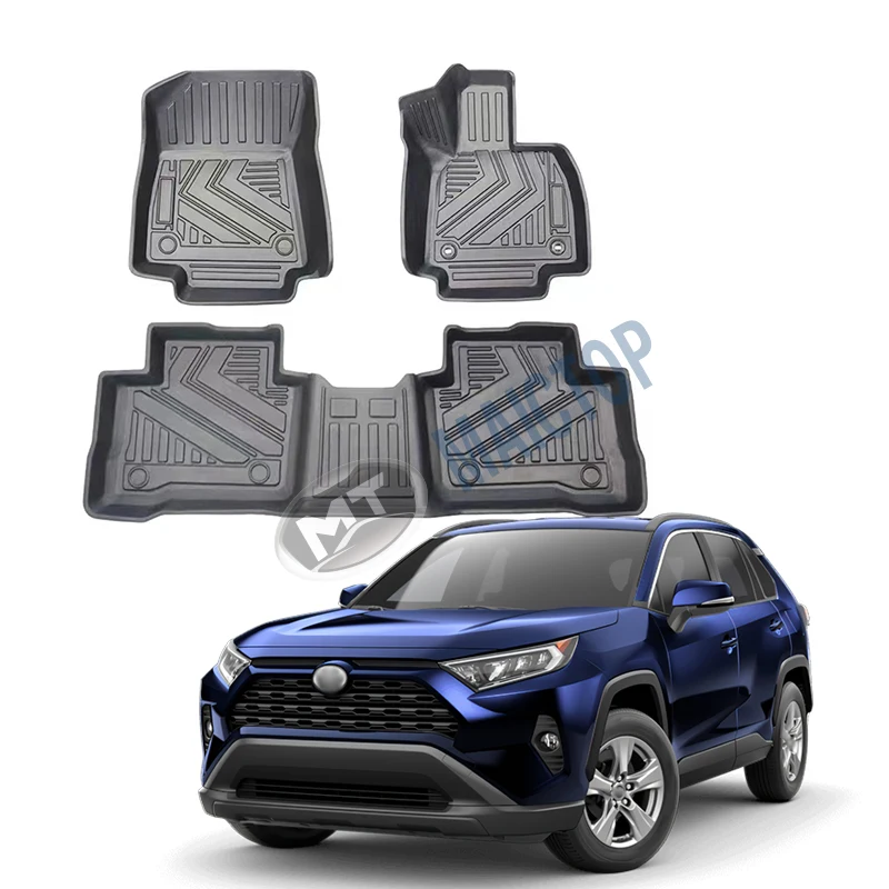 Maictop car interior accessories waterproof foot pad carpet floor mats for Rav4 Lhd Rhd 2019 2020 2021 2022