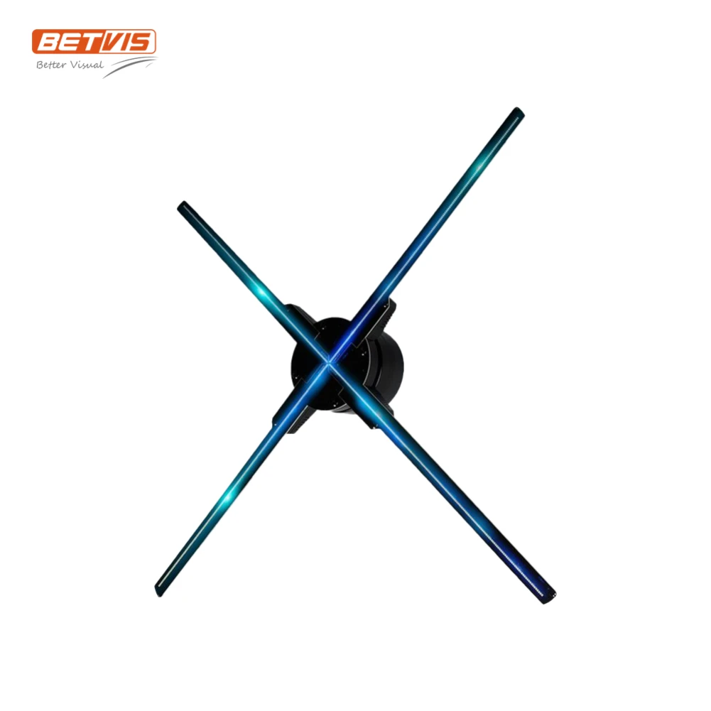 App control holographic 3d led fan display advertising video wall