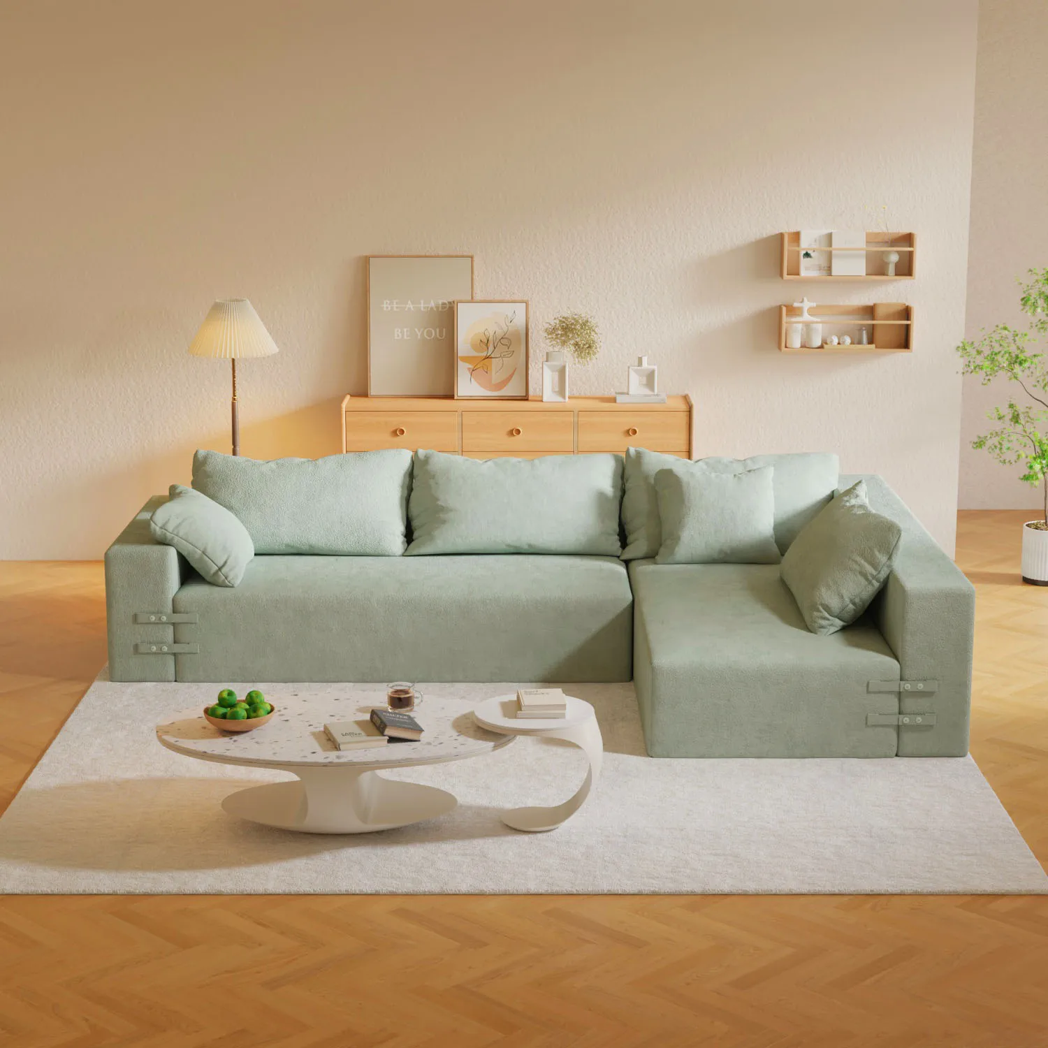 Saien modern furniture customize living room orthopedic sofas memory foam modular couches compression packing sofa