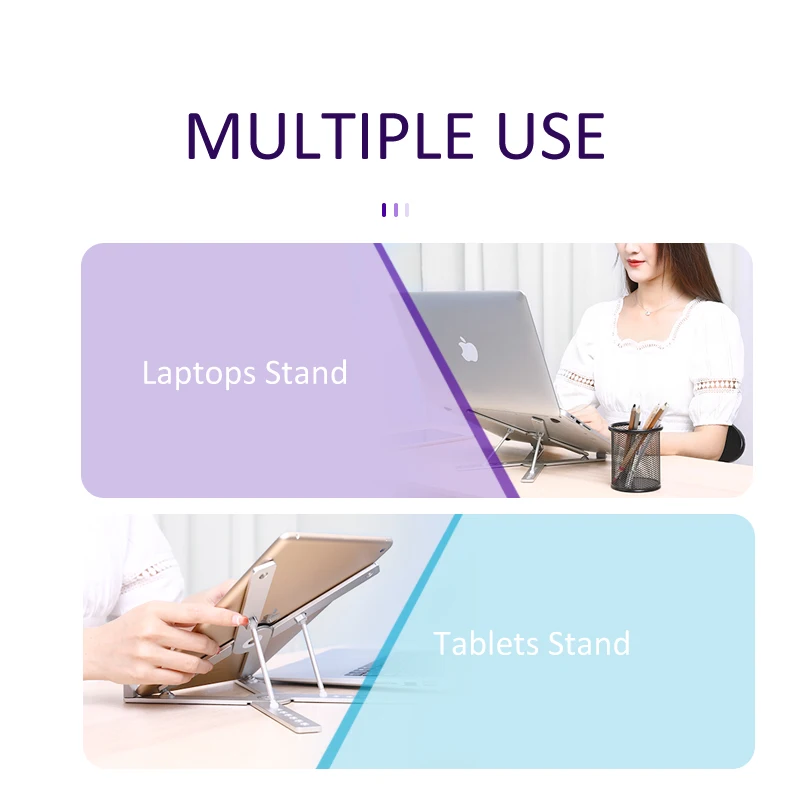 Hot Selling High Quality Metal aluminium alloy Universal laptop cooling stand