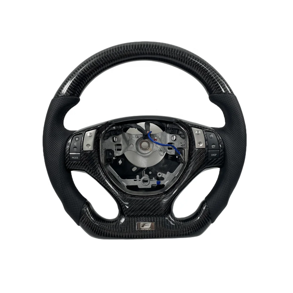 Customized carbon fiber steering wheel black leather suitable for Lexus gs200t gs250 gs350 rx350 rx450 es350  es300 2012-2014
