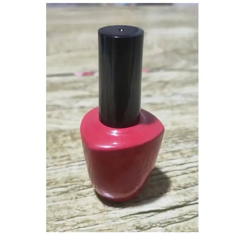 OEM Custom 15ml Black Clear Red Empty Uv Gel Cosmetic Glass Gel Bottle Nail Polish