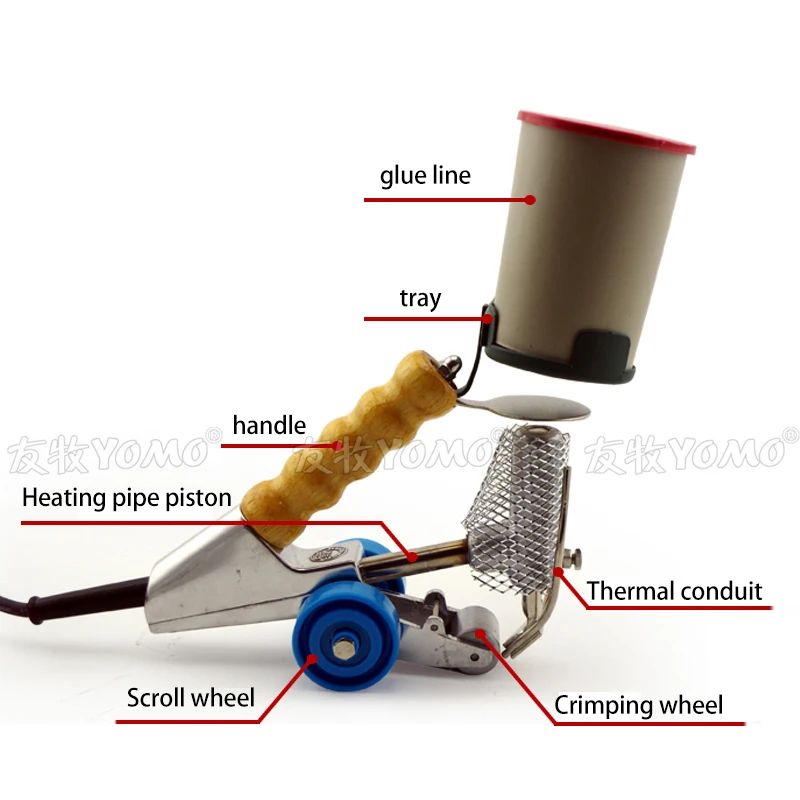 High-efficiency Veneer Patchwork Machine Double Glue Line Cycloidal Veneer Mechanical Stitching Machines Portable Sewing Machine