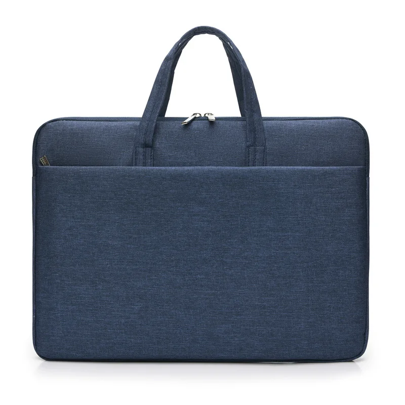 Conference briefcase Printed logo Korean business conference bag Men and women fabric shock absorbing computer bag