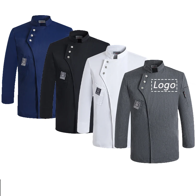 custom chef jacket Hotel Cooking Long Sleeve Chef Jackets Kitchen Chef coat Restaurant Uniform