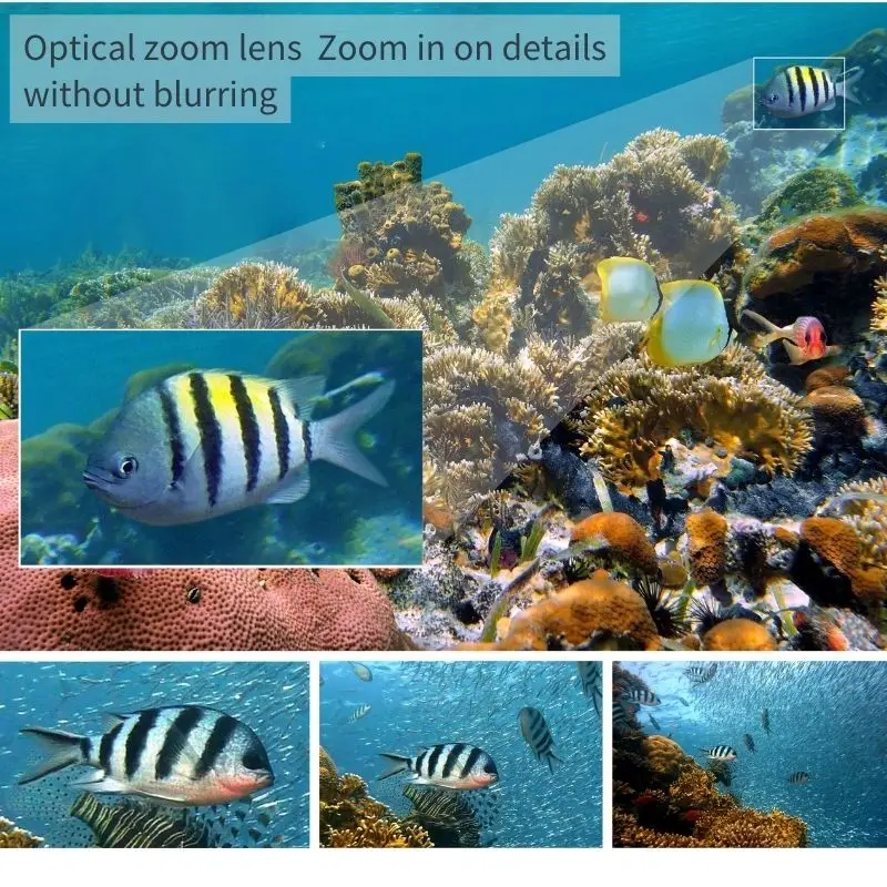High definition underwater network camera with self-cleaning function