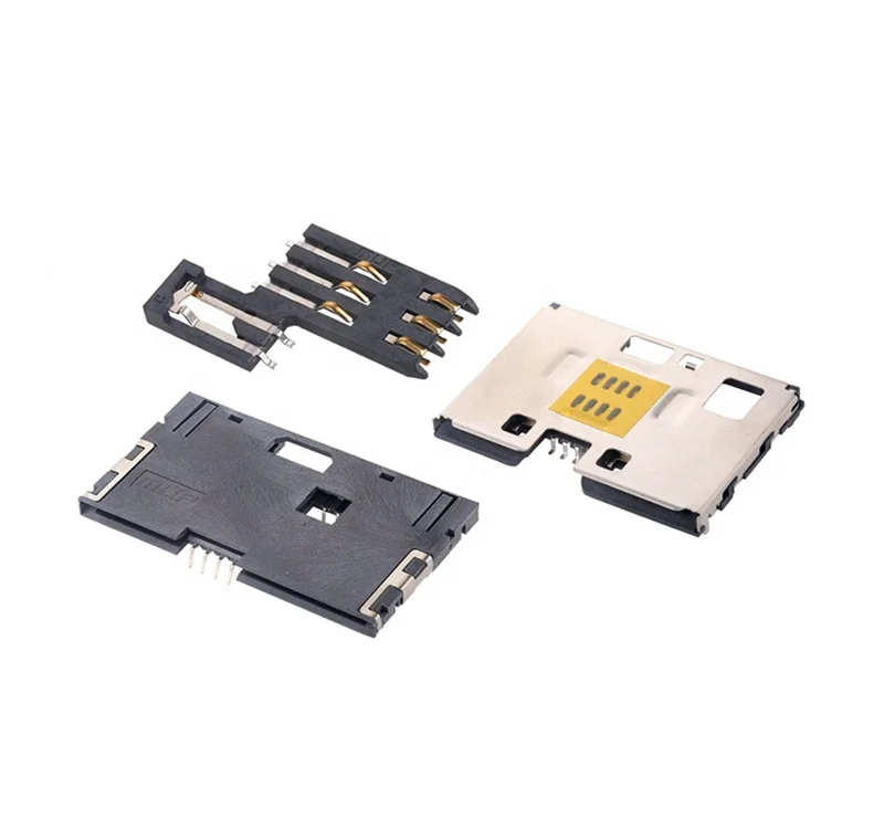 MUP 8 pin SMT IC Card Connector Friction technology Smart Card Connector for Mobile POS vending machine best selling in France