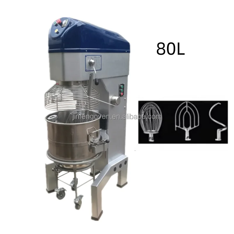 Professional Multifunctional 60L industrial large blender food mixer / 80l dough mixer for sale