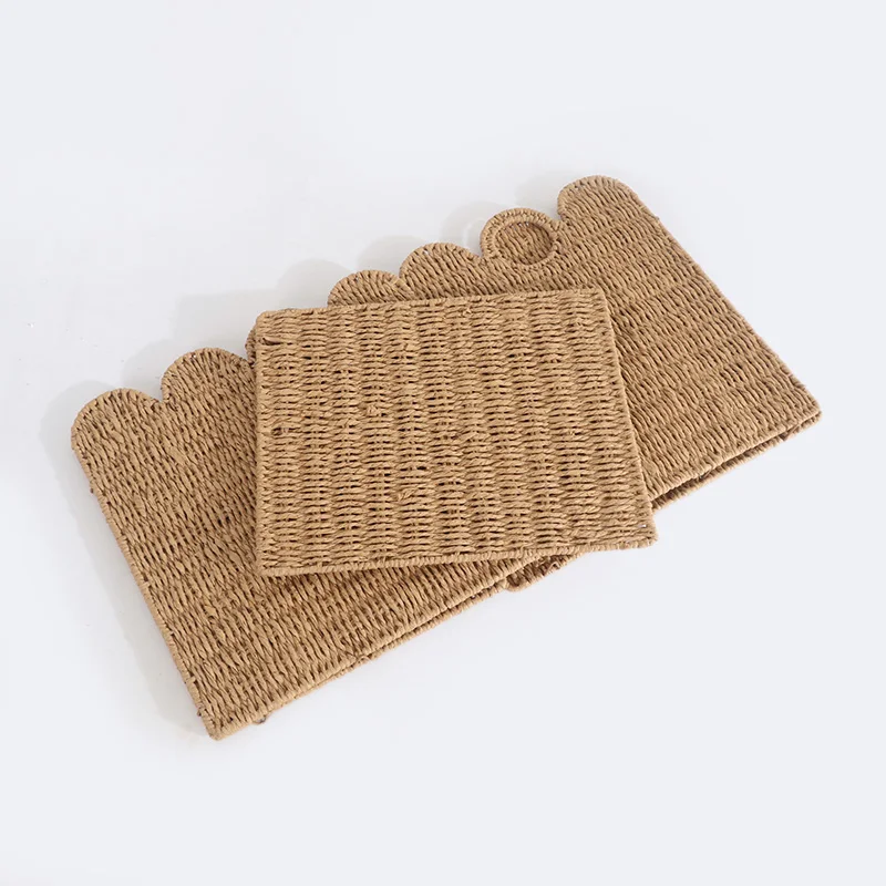 New Arrival Hand-Woven Paper Rope Foldable Storage Basket Multifunctional for Living Room Home Storage