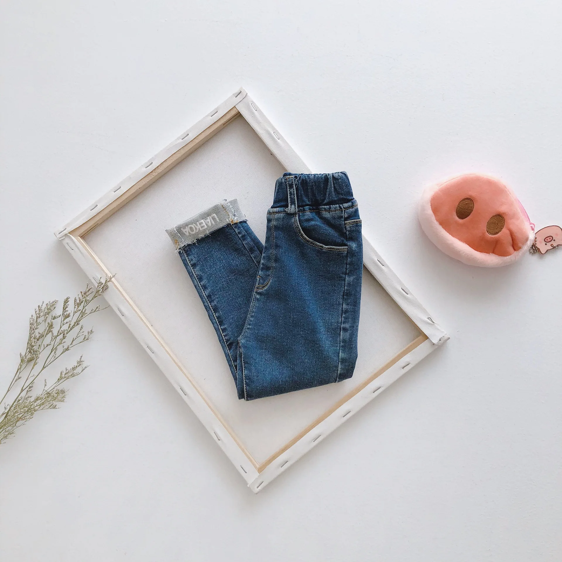 
Spring wholesale baby girl all matching legginge jeans pants 