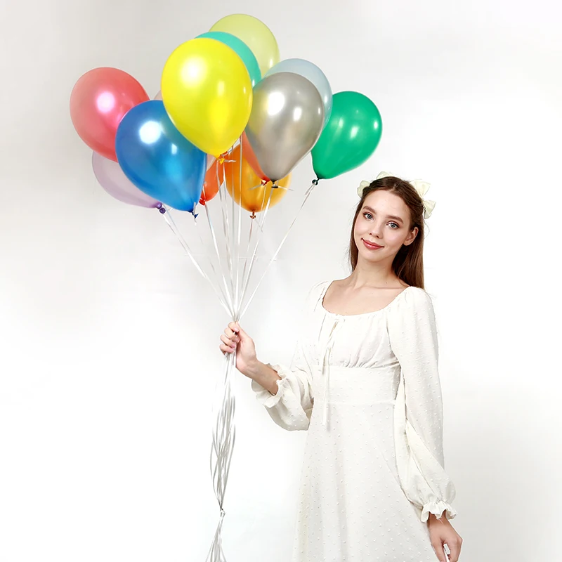 12inch Pearl Happy Birthday Fvalentines Day Latex Balloons Pack Of 100 Packaged
